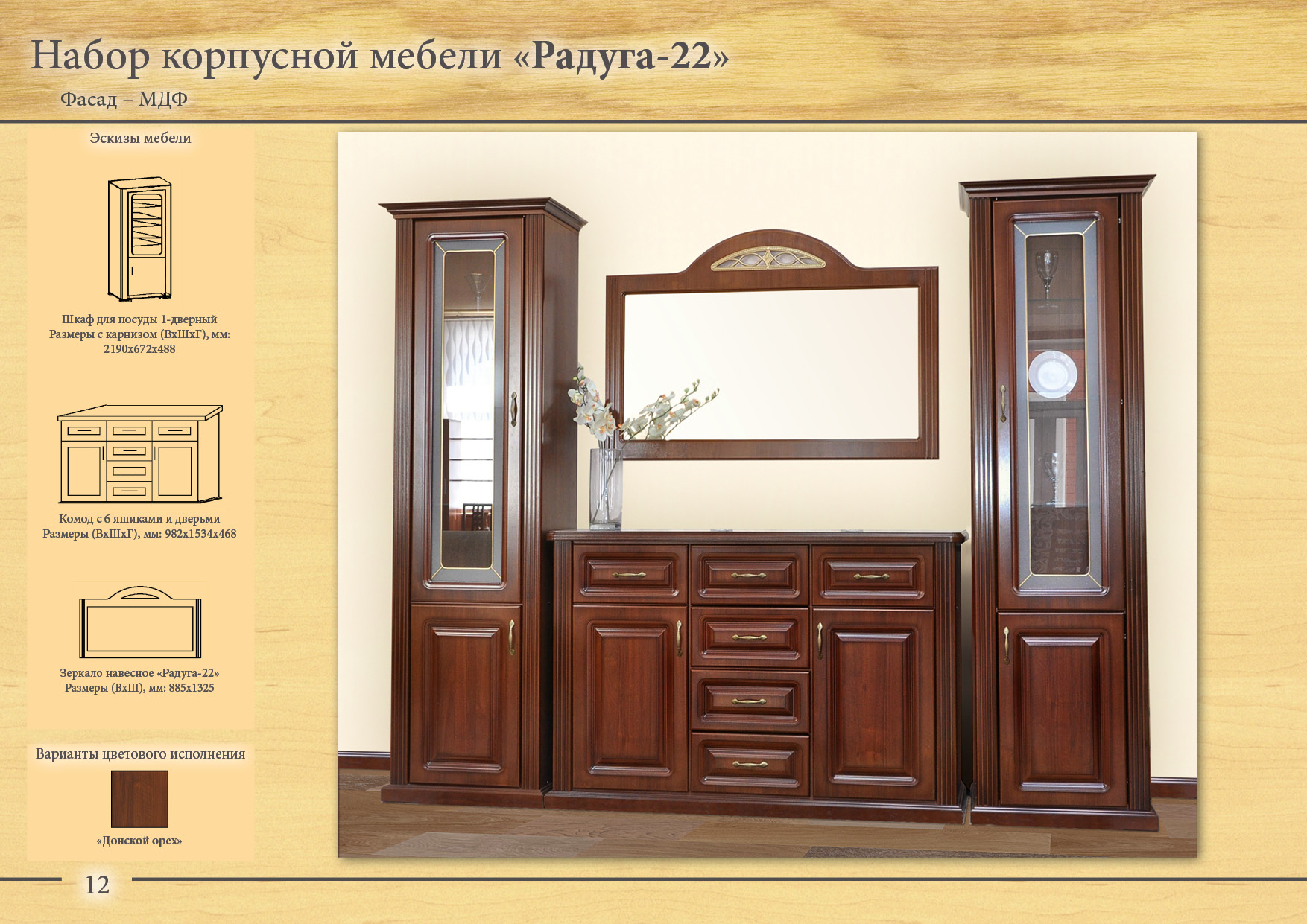 Мебельная композиция Радуга 22  ТАМБОВМЕБЕЛЬ